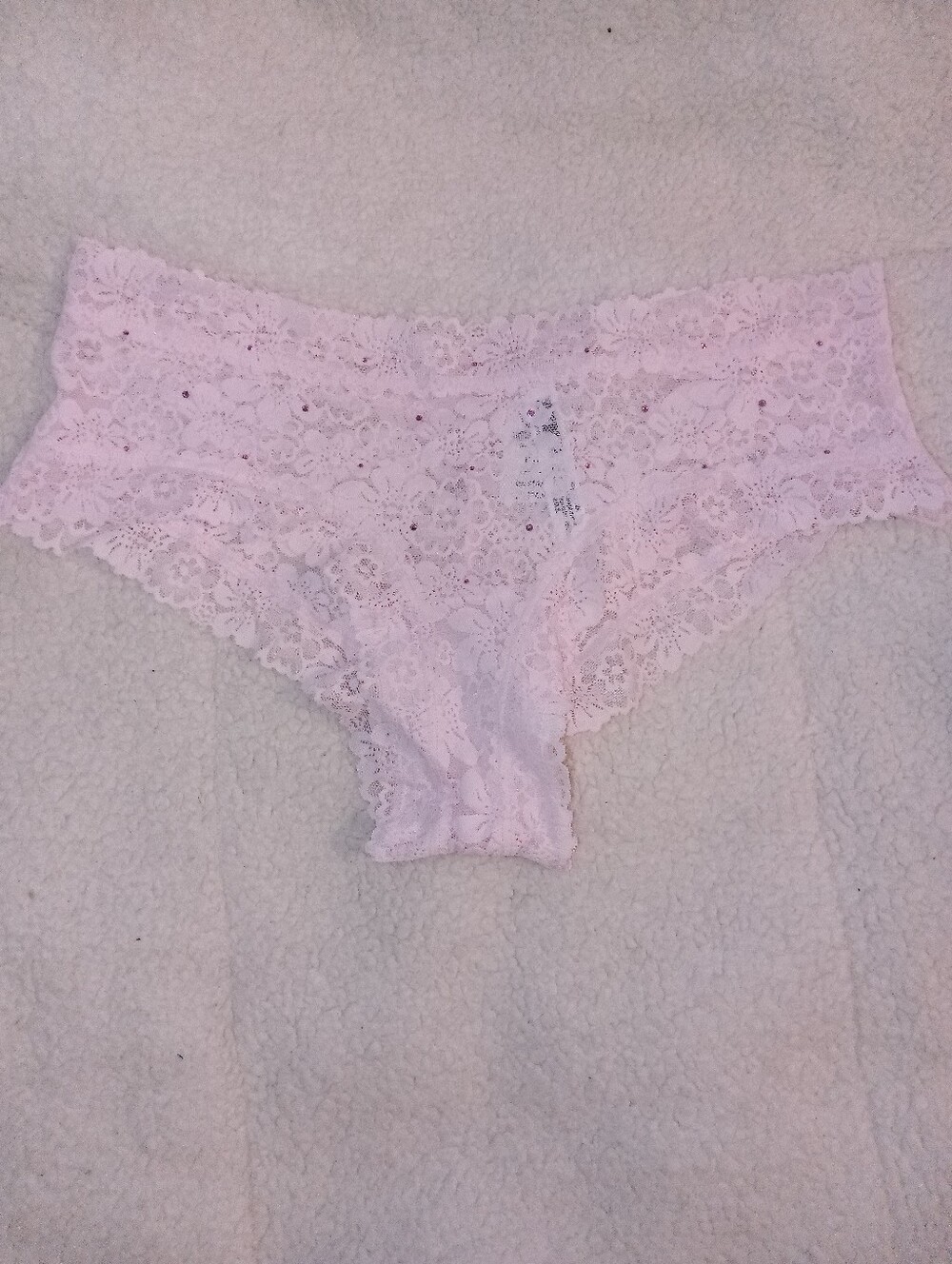 Victoria's Secret PINK Lace Hipster Bikini Panty in Light Pink